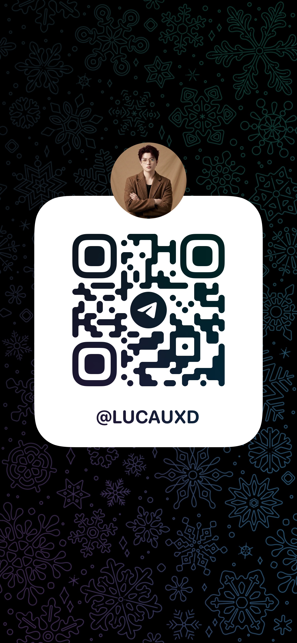 Scan to contact Luca on Telegram